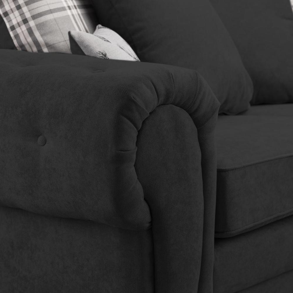 Product photograph of Verona Scatterback Black 3 Seater Sofabed from Choice Furniture Superstore.