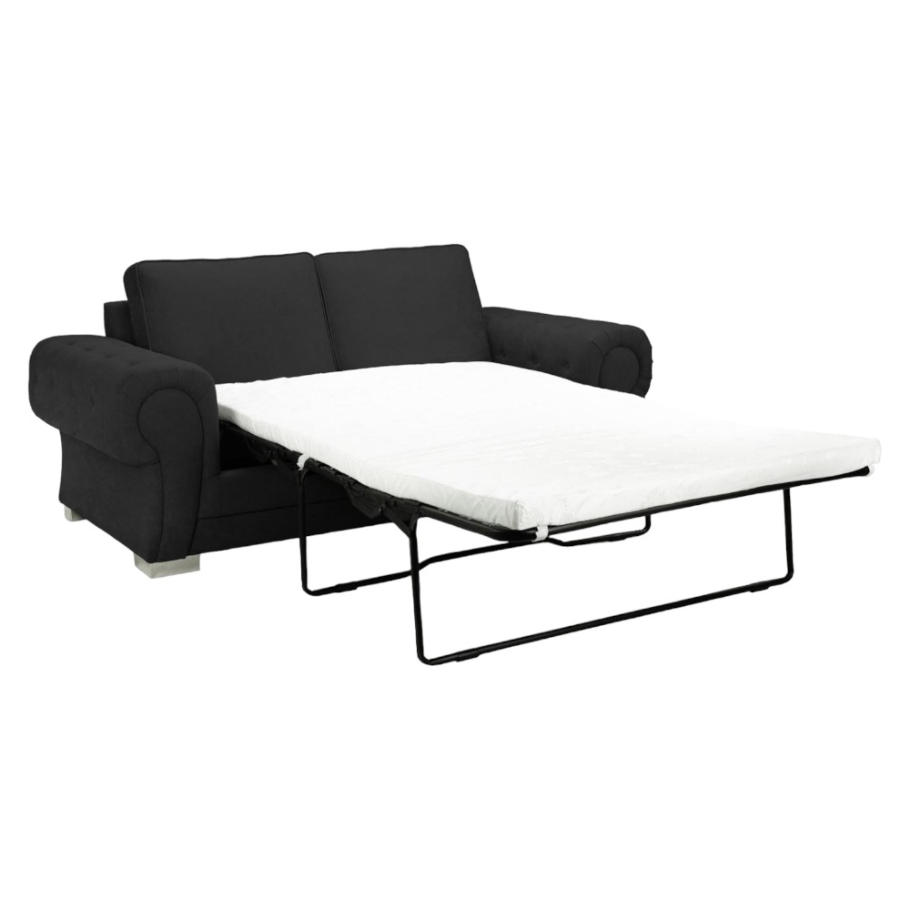 Product photograph of Verona Scatterback Black 3 Seater Sofabed from Choice Furniture Superstore.