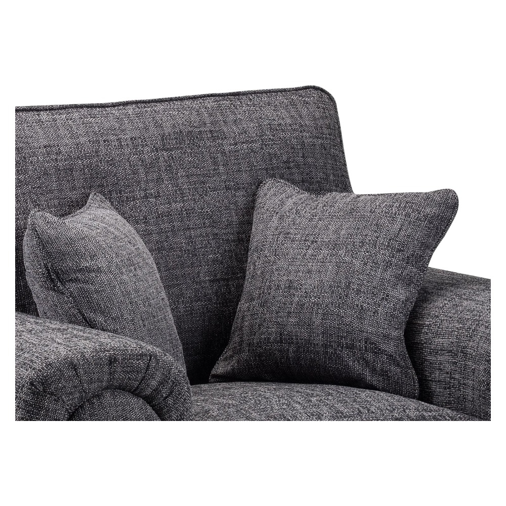 Product photograph of Wilcot Grey Tufted 3 Seater Sofabed from Choice Furniture Superstore.