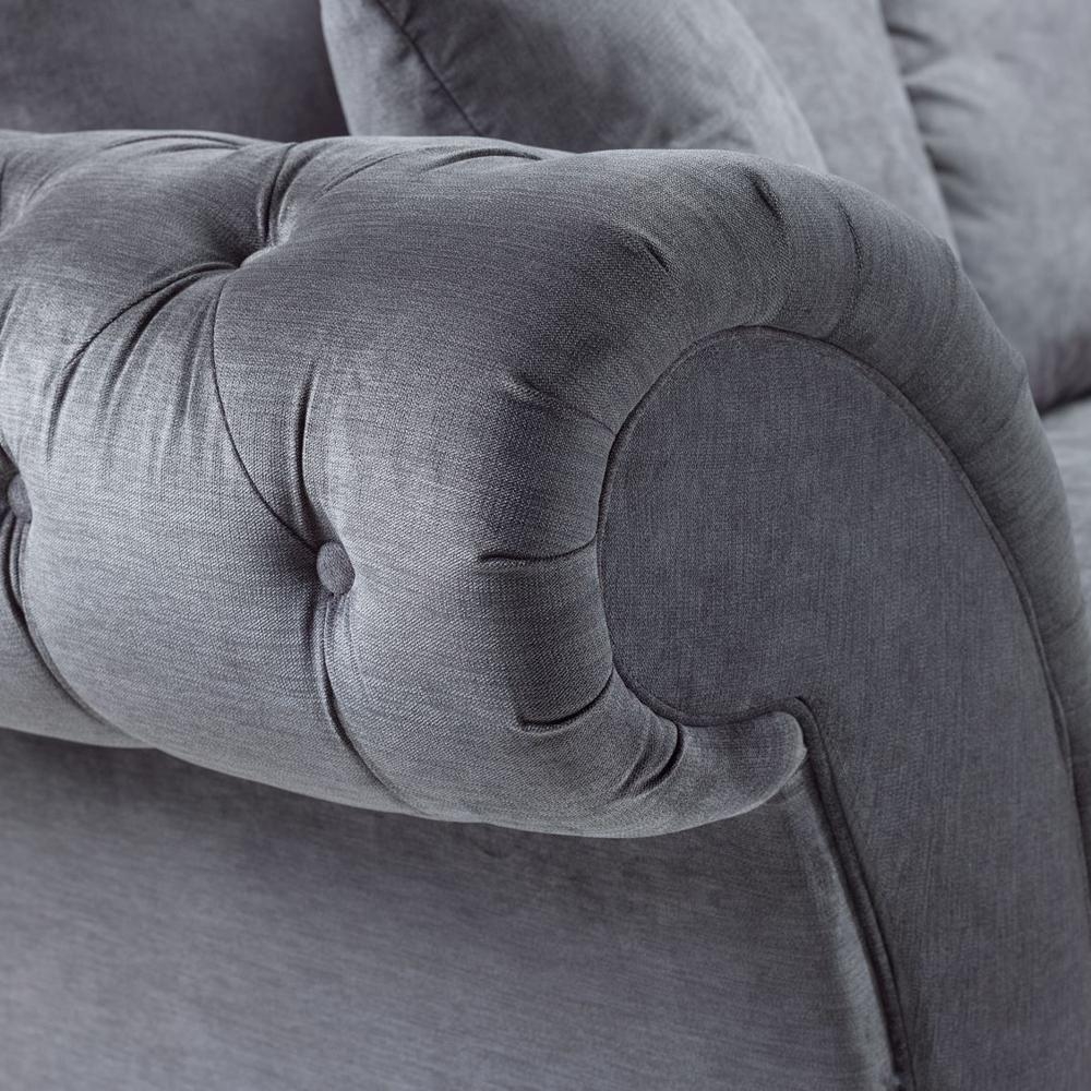 Product photograph of Windsor Fullback Grey 3 Seater Sofa from Choice Furniture Superstore.