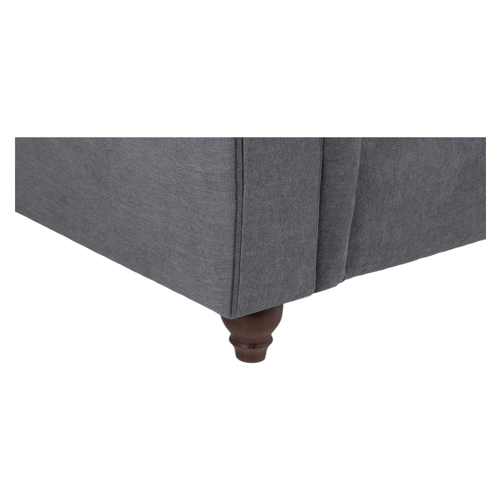 Product photograph of Windsor Grey Footstool from Choice Furniture Superstore.