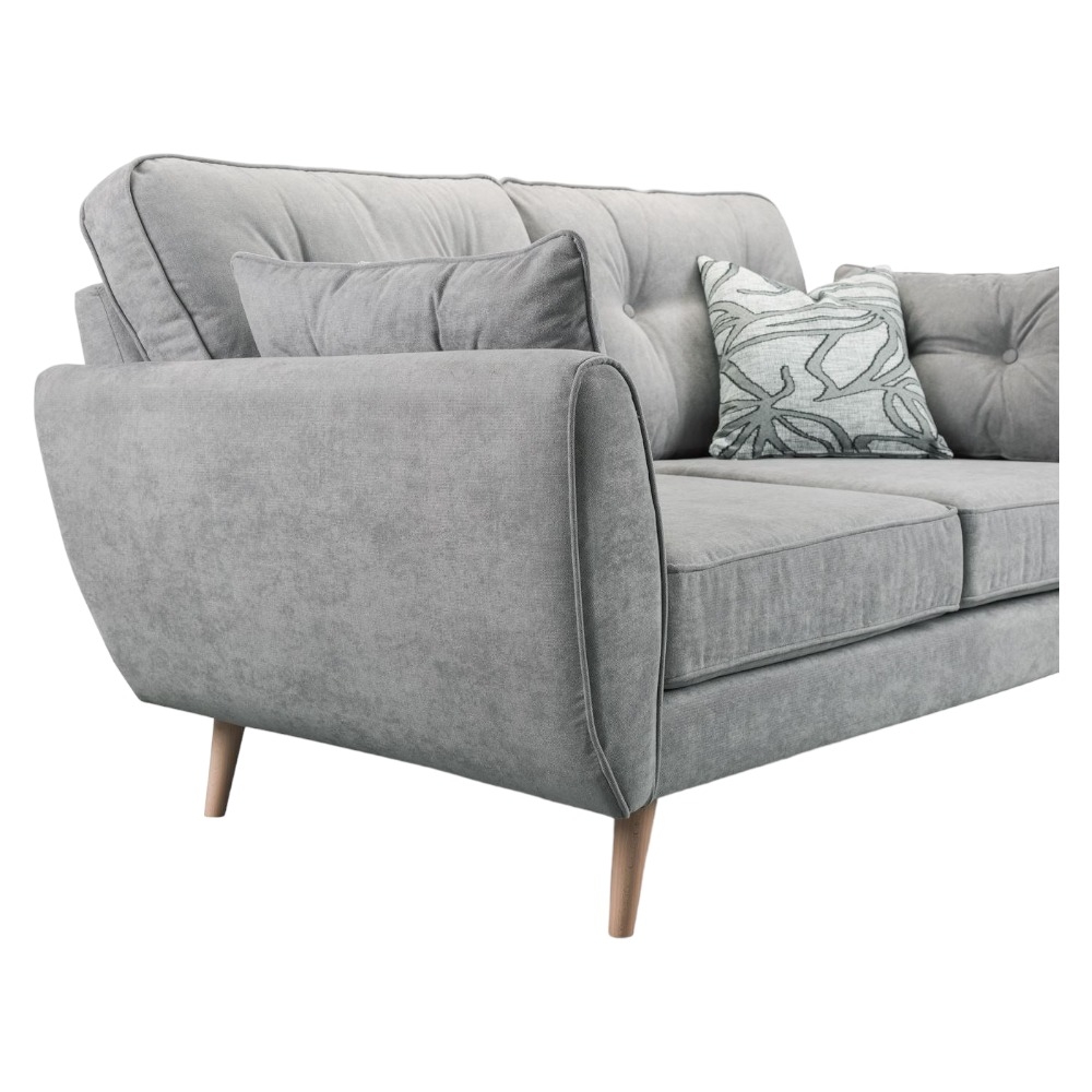 Product photograph of Zinc Grey 2 Seater Sofa from Choice Furniture Superstore.