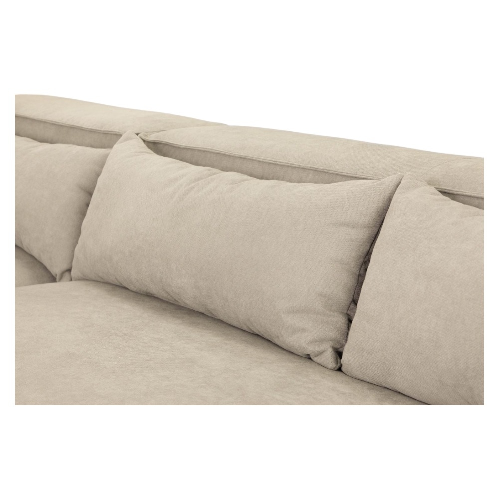 Product photograph of Becca Beige Universal Corner Sofa from Choice Furniture Superstore.