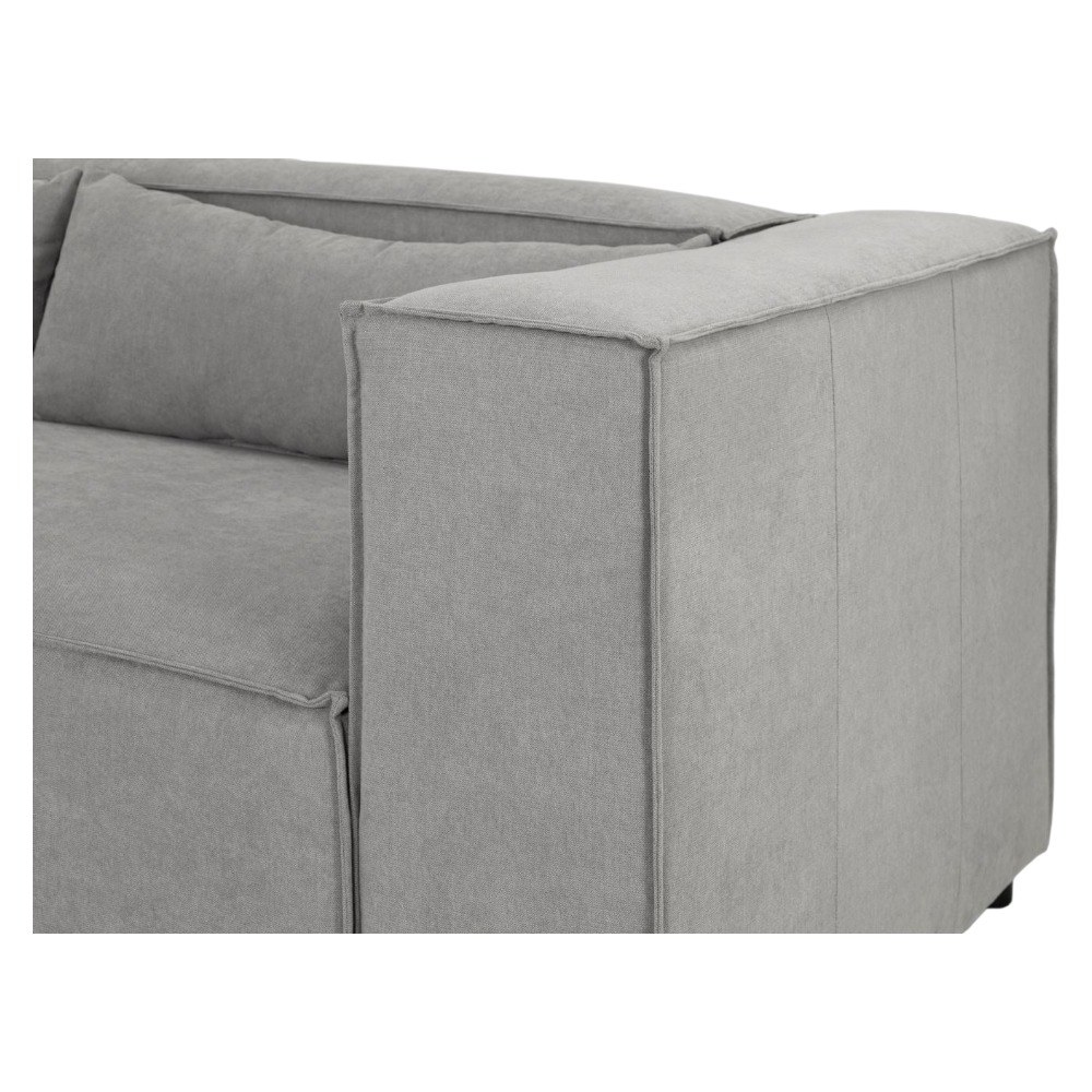 Product photograph of Becca Grey Tufted Universal Corner Sofa from Choice Furniture Superstore.