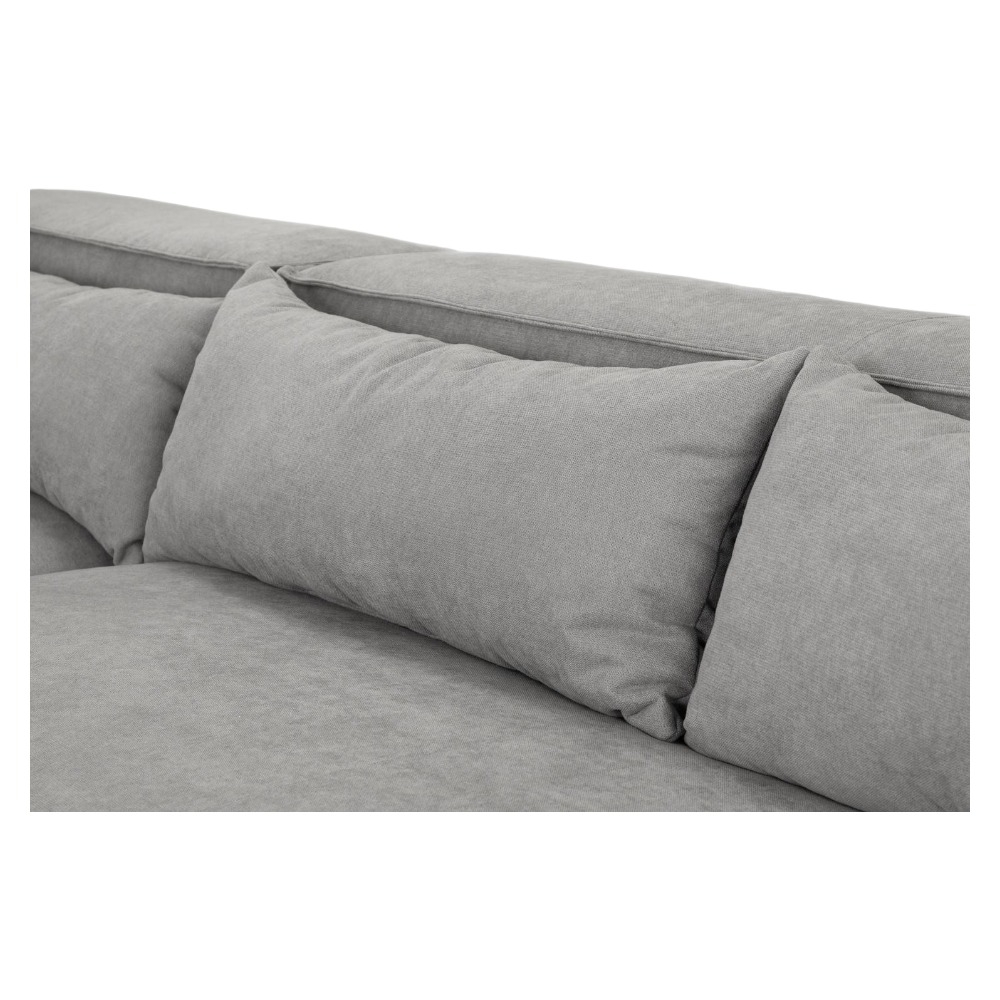 Product photograph of Becca Grey Tufted Universal Corner Sofa from Choice Furniture Superstore.