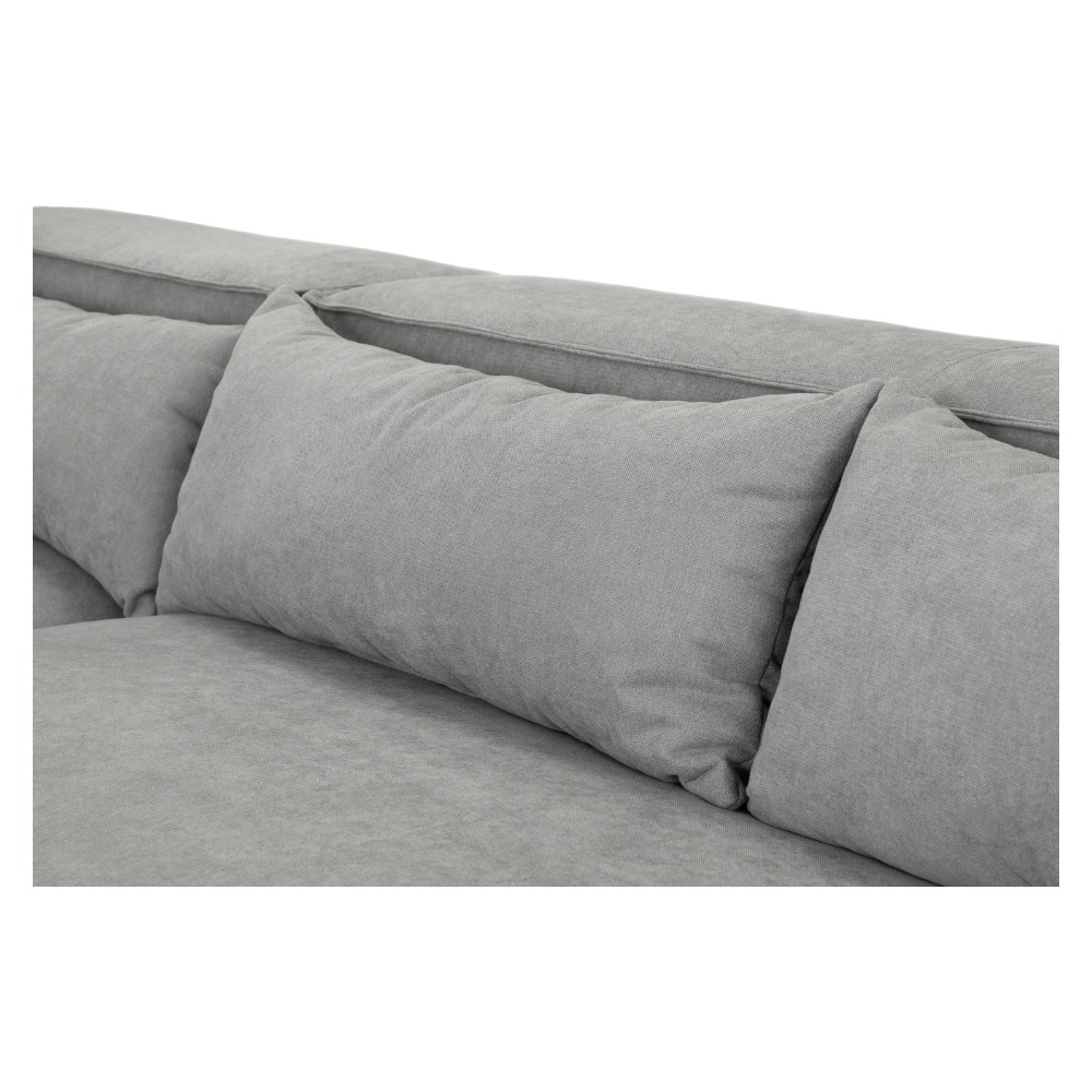 Product photograph of Becca Grey Universal Corner Sofa from Choice Furniture Superstore.