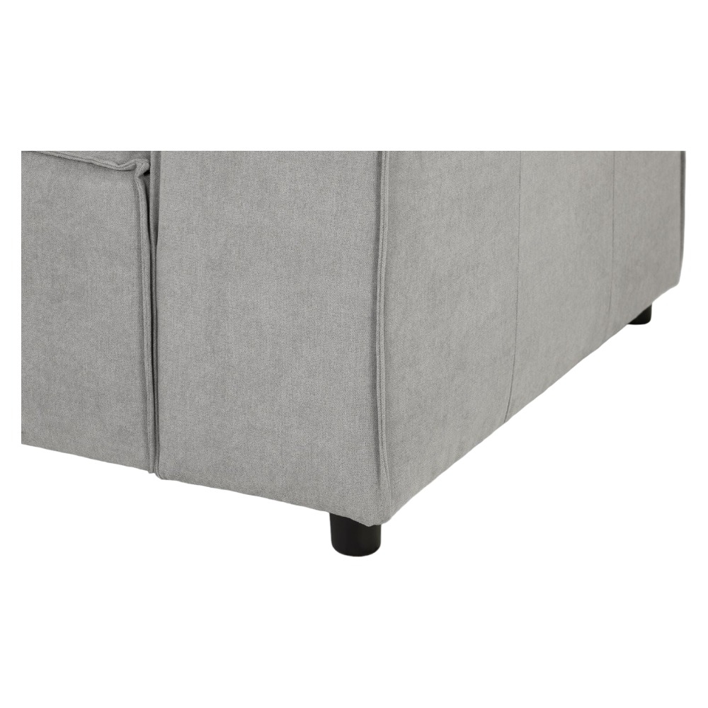 Product photograph of Becca Grey Tufted Universal Corner Sofa from Choice Furniture Superstore.