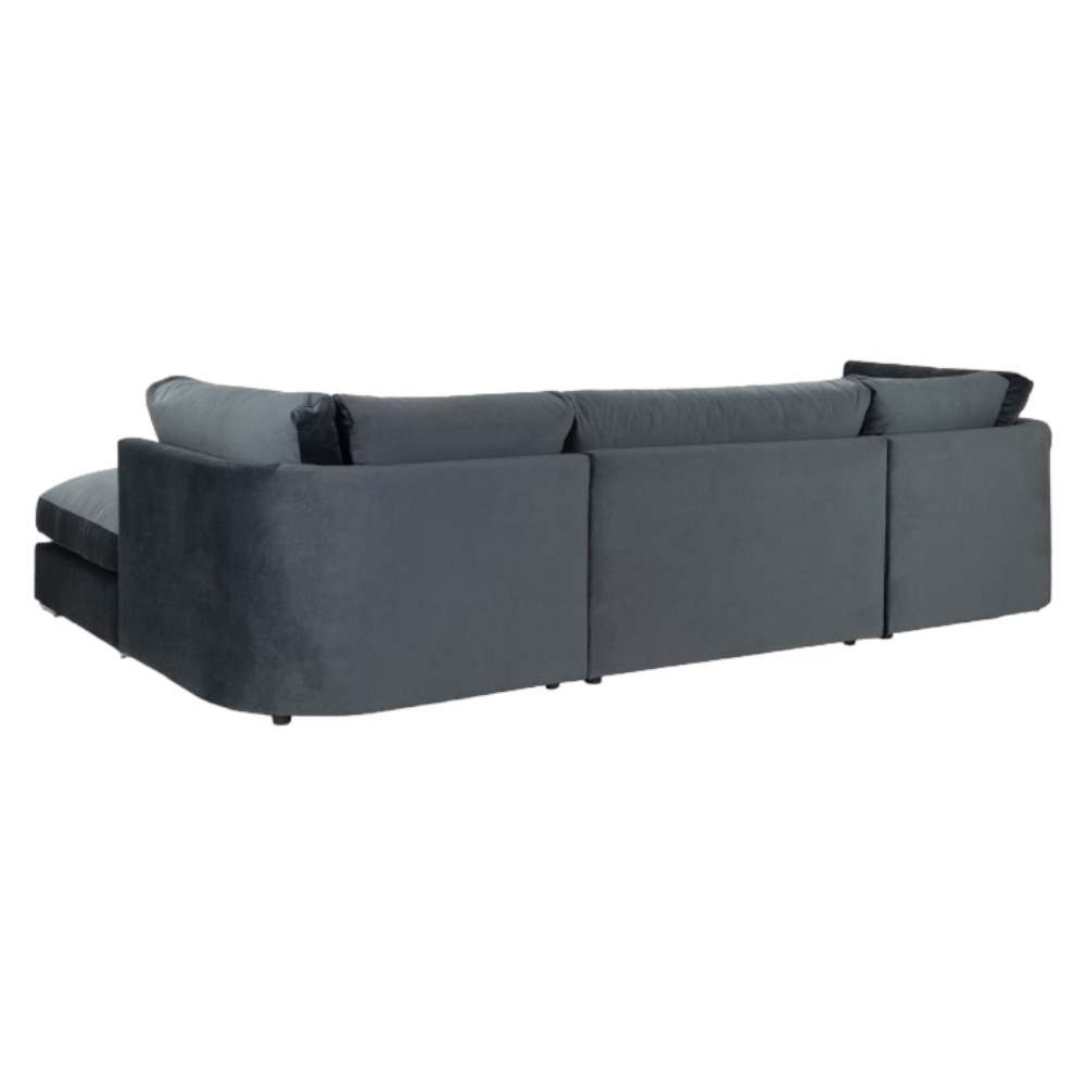 Product photograph of Beatrix Slate Tufted U Shape Corner Sofa from Choice Furniture Superstore.