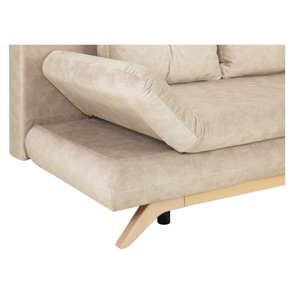 Product photograph of Athell Mocha 3 Seater Sofabed With Storage from Choice Furniture Superstore.