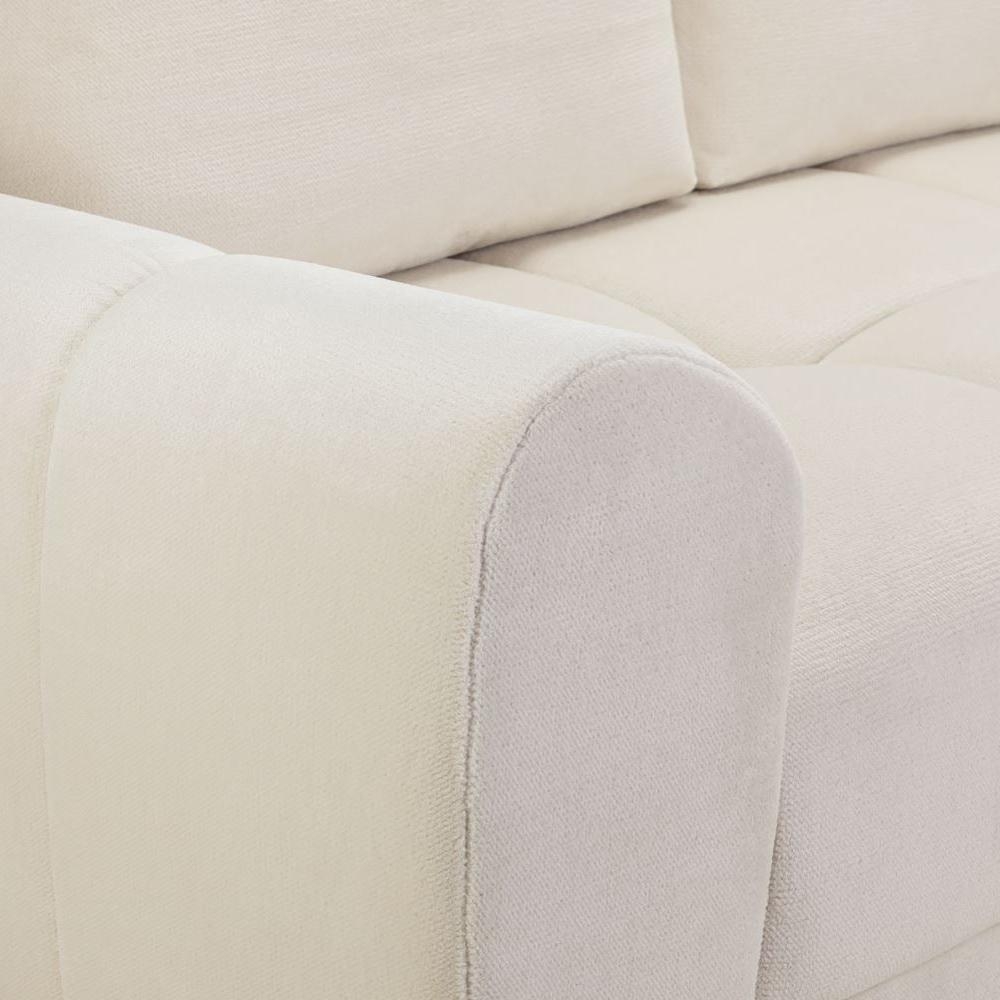 Product photograph of Azzuro Cream Universal Corner Sofabed With Storage from Choice Furniture Superstore.