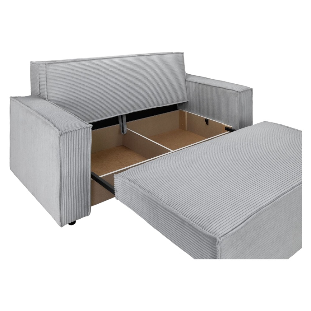 Product photograph of Cassia Grey Tufted 3 Seater Sofabed With Storage from Choice Furniture Superstore.