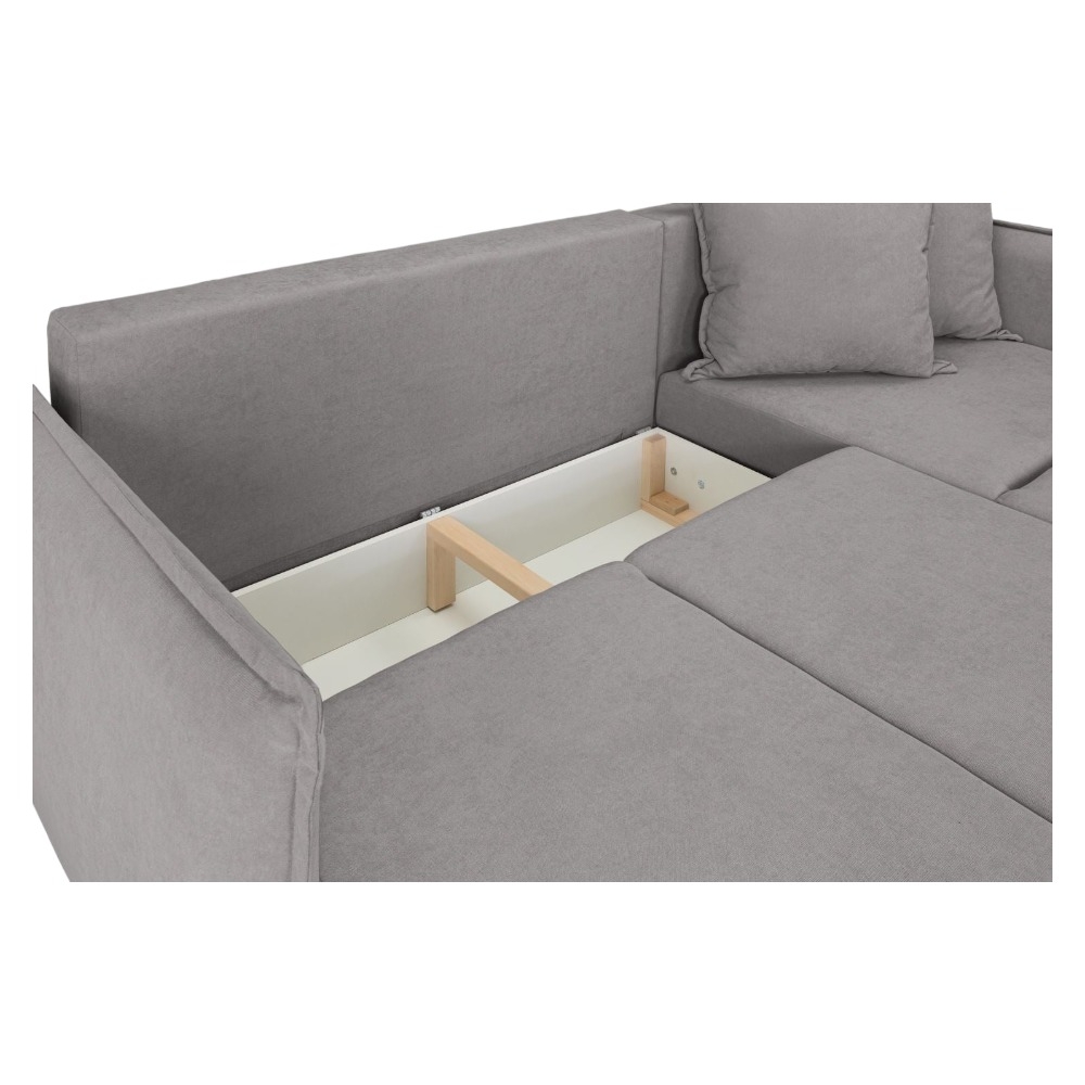 Product photograph of Gale Grey Universal Corner Sofabed from Choice Furniture Superstore.