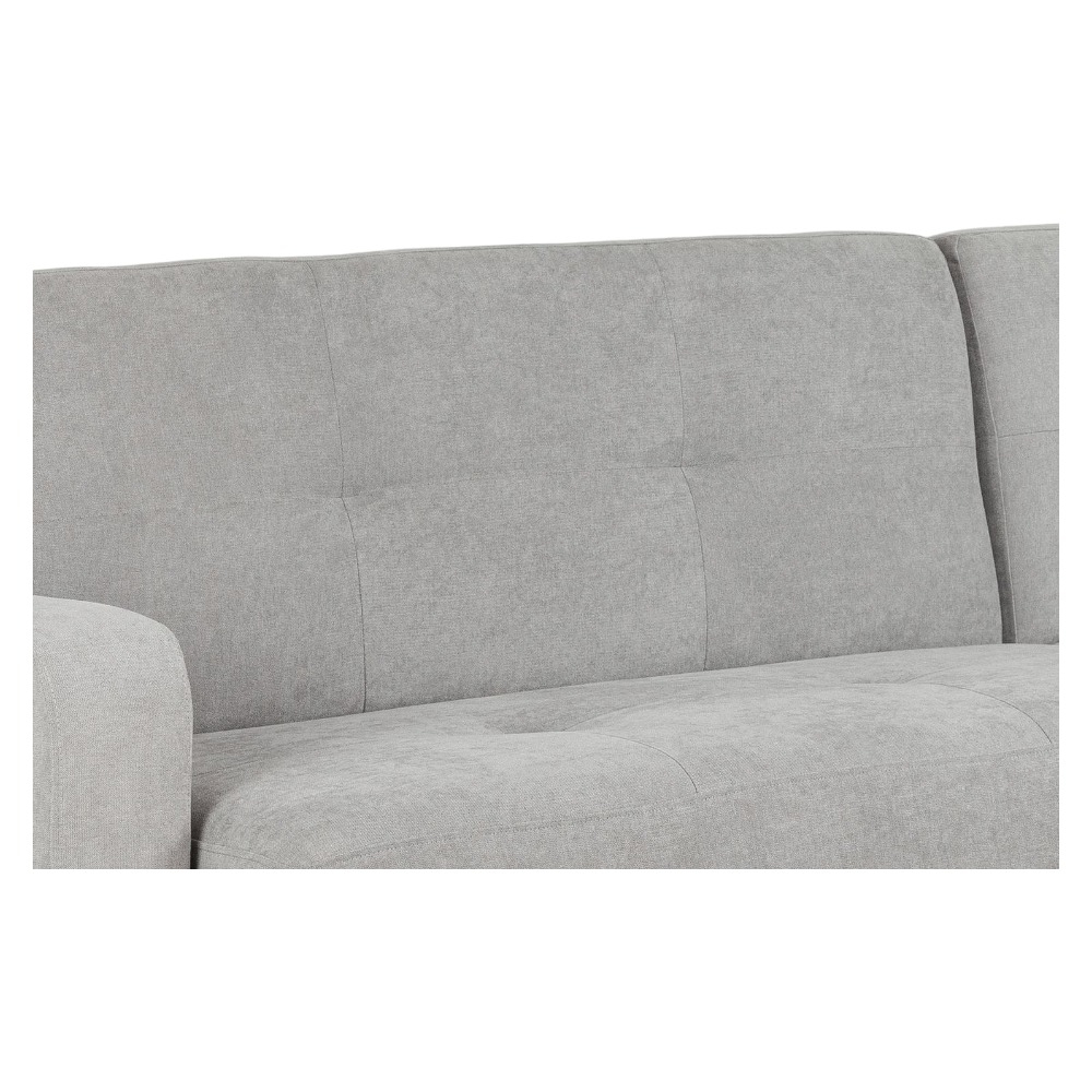 Product photograph of Kair Grey Universal Corner Sofabed With Storage from Choice Furniture Superstore.