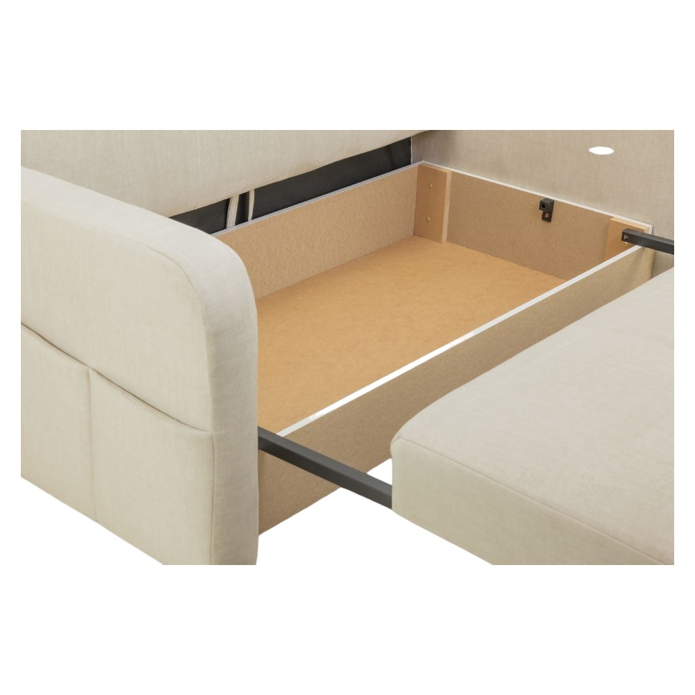 Product photograph of Penelope Beige 2 Seater Sofabed With Storage from Choice Furniture Superstore.