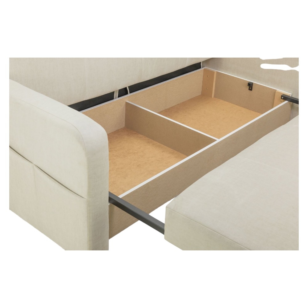 Product photograph of Penelope Beige 3 Seater Sofabed With Storage from Choice Furniture Superstore.