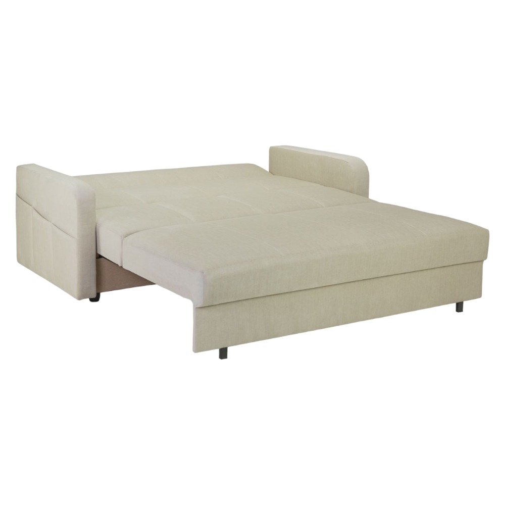 Product photograph of Penelope Beige 3 Seater Sofabed With Storage from Choice Furniture Superstore.