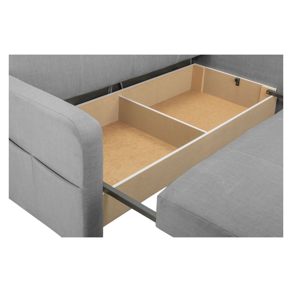 Product photograph of Penelope Grey 3 Seater Sofabed With Storage from Choice Furniture Superstore.