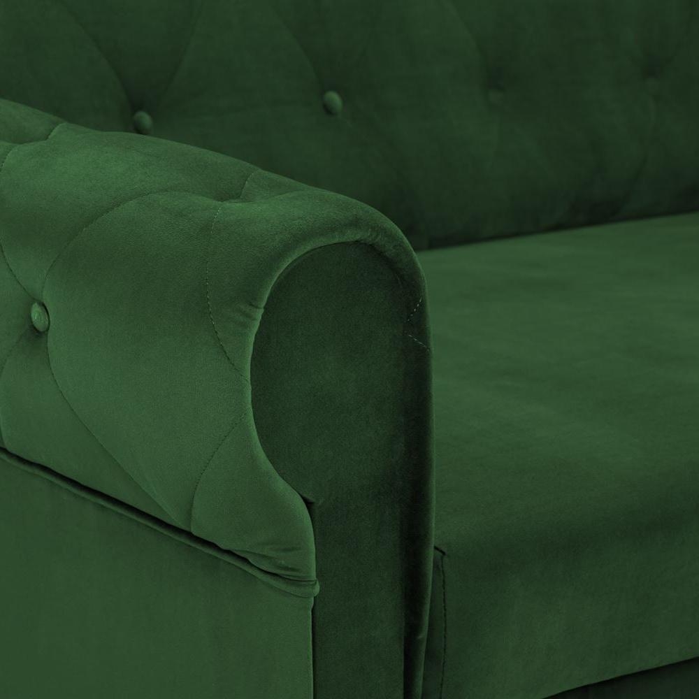 Product photograph of Rosalind Plush Green 2 Seater Sofabed from Choice Furniture Superstore.