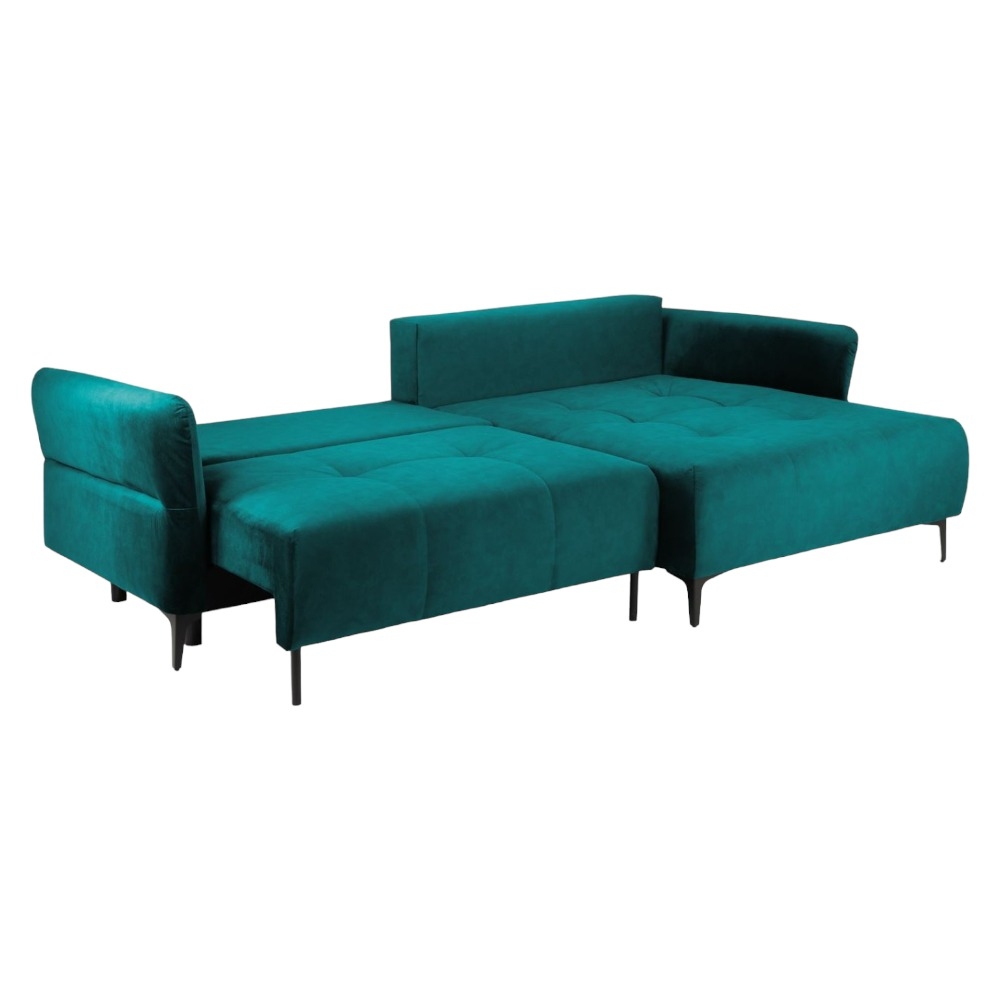 Product photograph of Santa Maria Teal Universal Corner Sofabed from Choice Furniture Superstore.