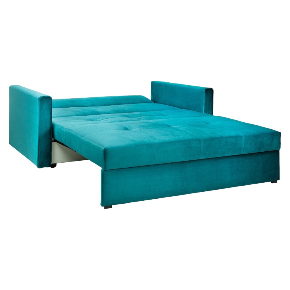 Product photograph of Viva Plush Teal 2 Seater Sofabed With Storage from Choice Furniture Superstore.