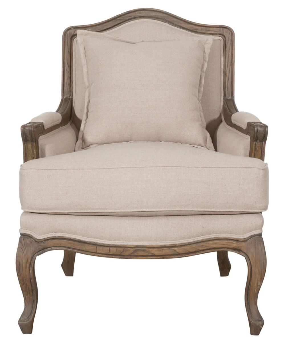 Product photograph of Trussville French Classical Bergere Walnut Armchair from Choice Furniture Superstore.