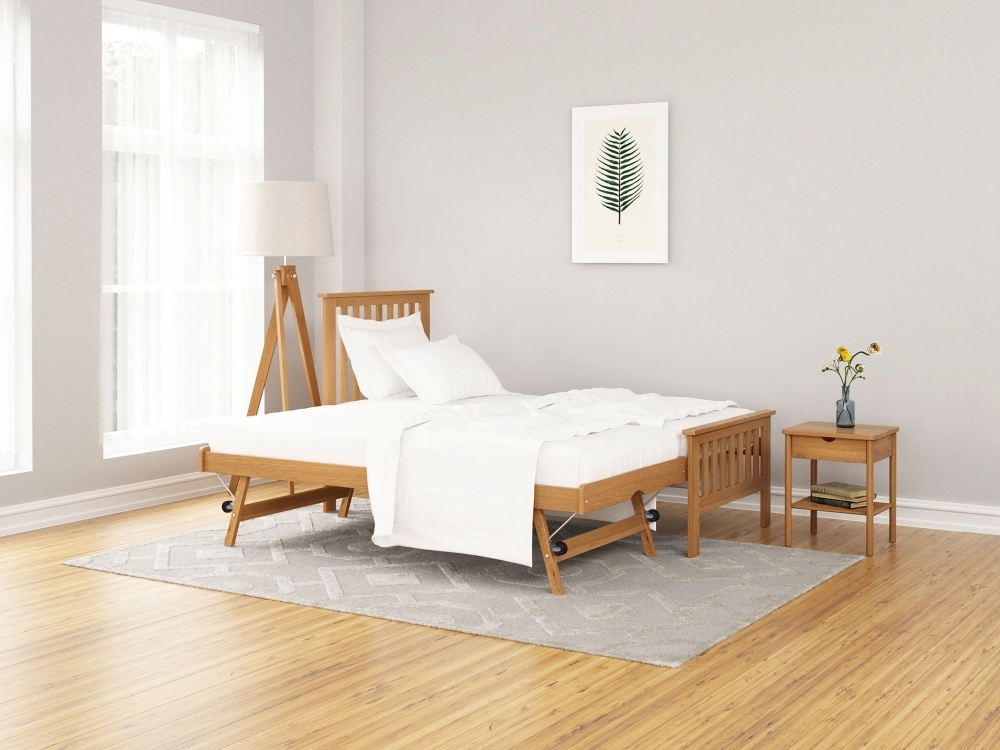 Product photograph of Eden Contemporary Oak Guest Bed from Choice Furniture Superstore.