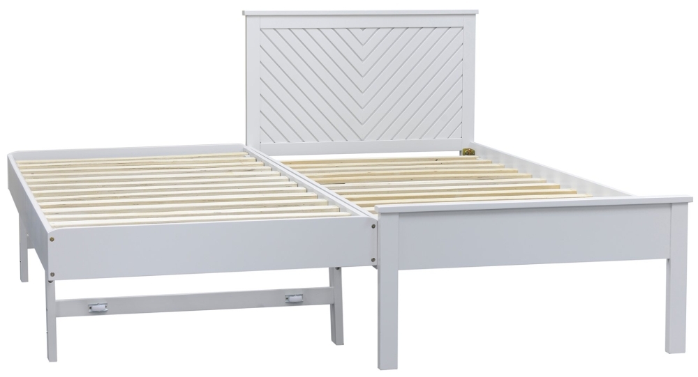 Product photograph of Painted Chevron Guest Bed from Choice Furniture Superstore.