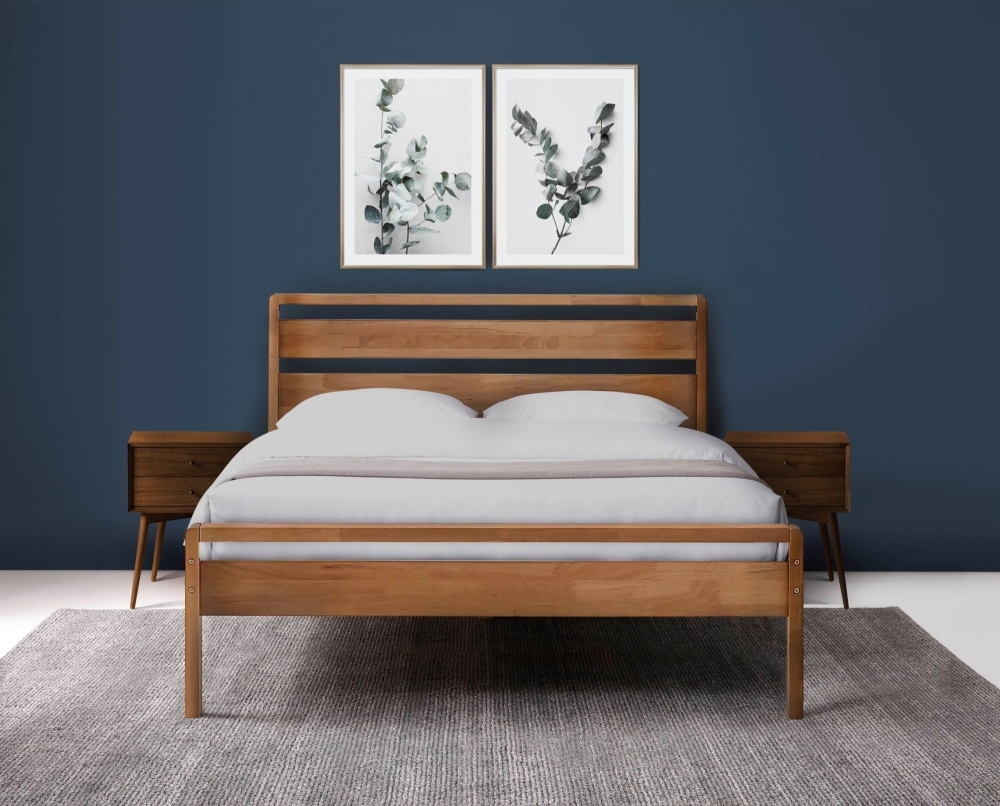 Product photograph of Skandi Mid Century Bed from Choice Furniture Superstore.