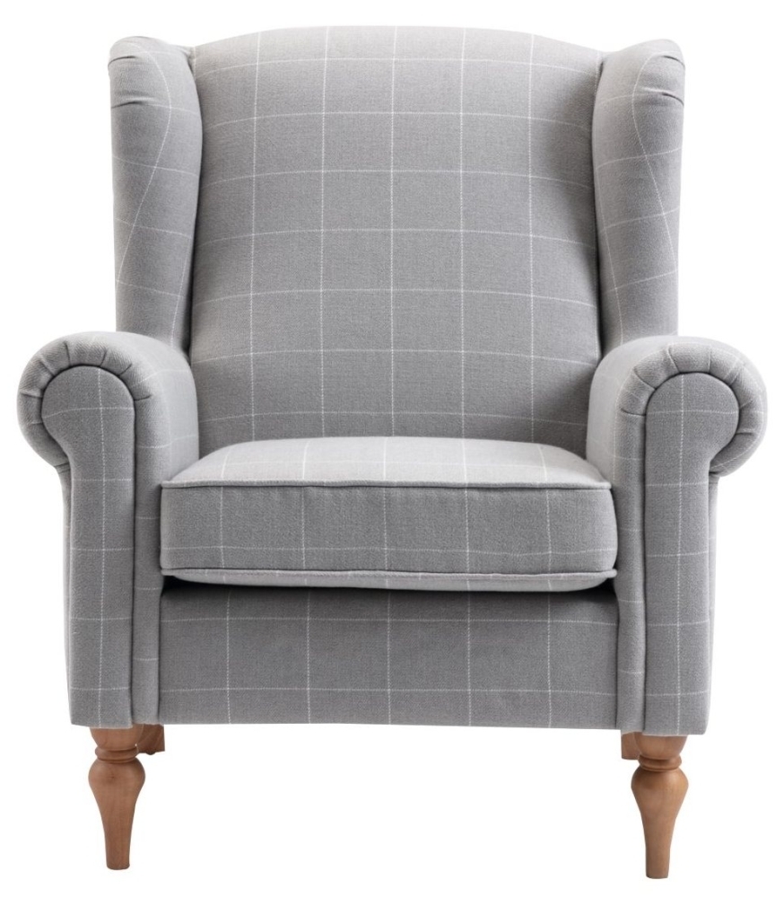 Product photograph of Harvard Upholstered Wingback Armchair from Choice Furniture Superstore.