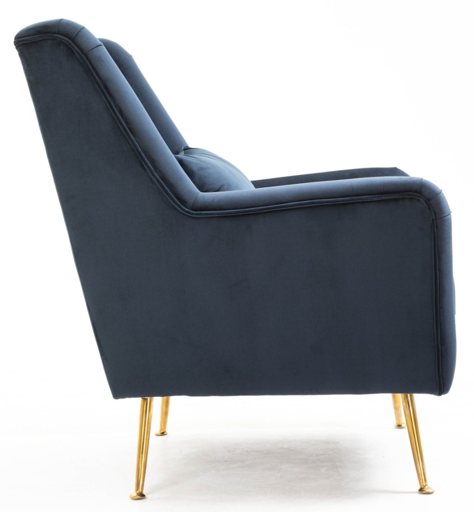 Product photograph of Modern Velvet Upholstery Armchair from Choice Furniture Superstore.