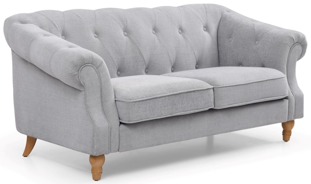 Product photograph of Kyoto Celeste 3 Seater Chesterfield Sofa- Comes In Grey And Ink Velvet from Choice Furniture Superstore.
