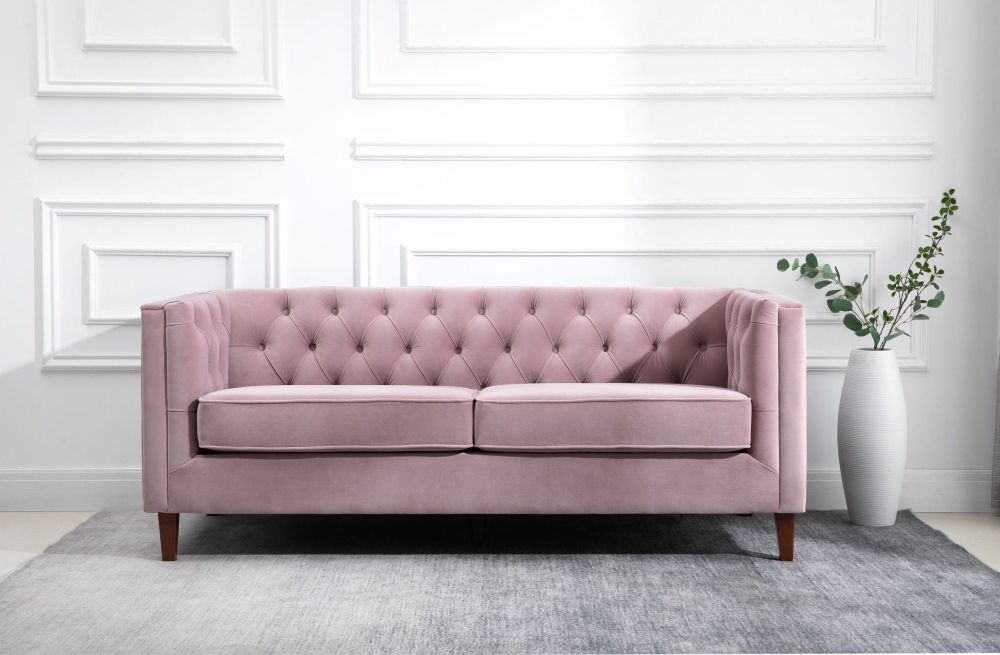 Product photograph of Kyoto Isabel 3 Seater Chesterfield Sofa from Choice Furniture Superstore.