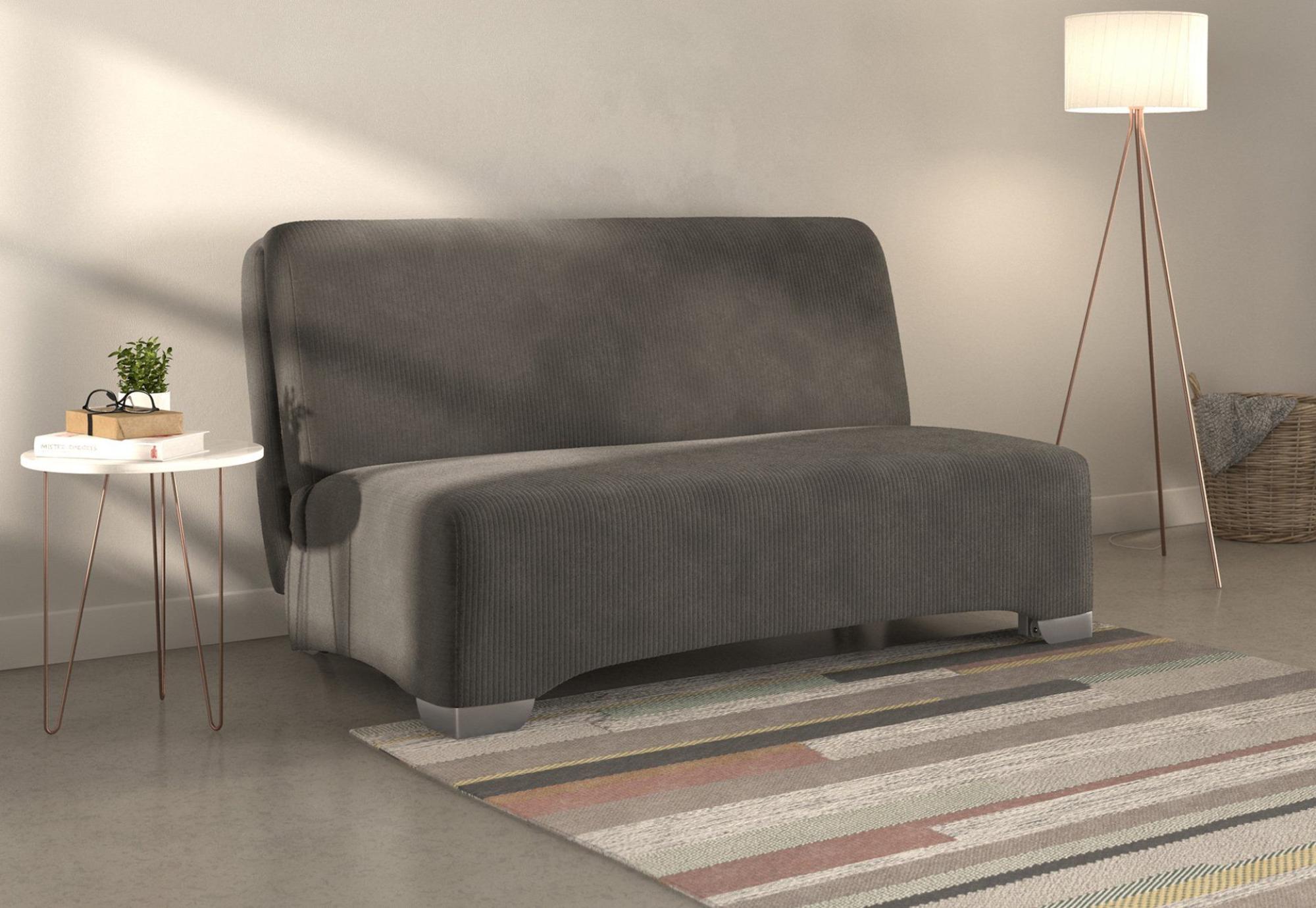 Product photograph of Franco Grey Lincoln 2 Seater Fabric Pull Out Sofa Bed from Choice Furniture Superstore.