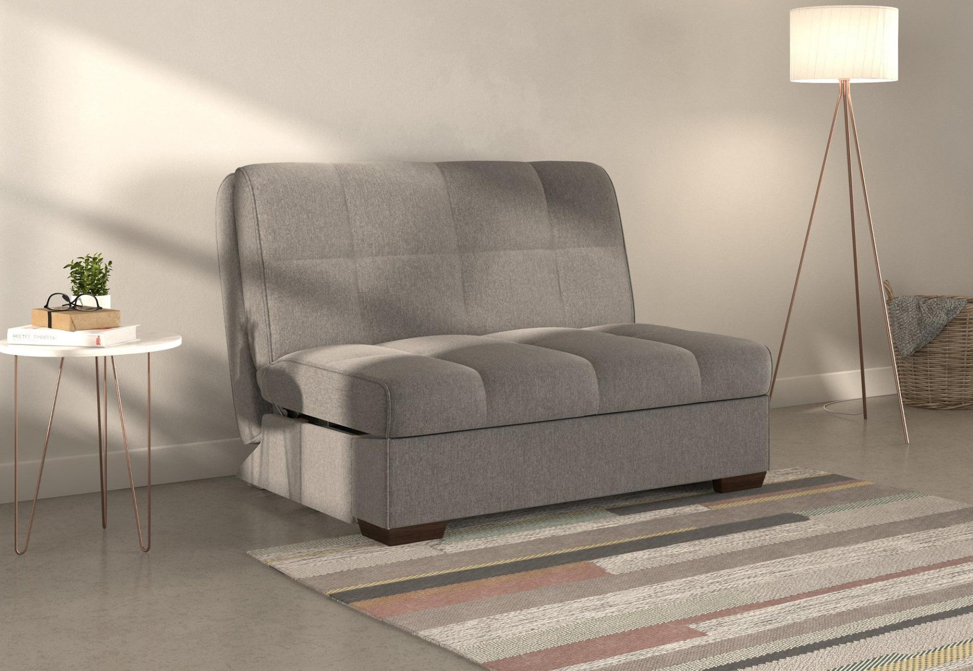 Product photograph of Harper Grey Carina Ash 2 Seater Fabric Pull Out Sofa Bed from Choice Furniture Superstore.