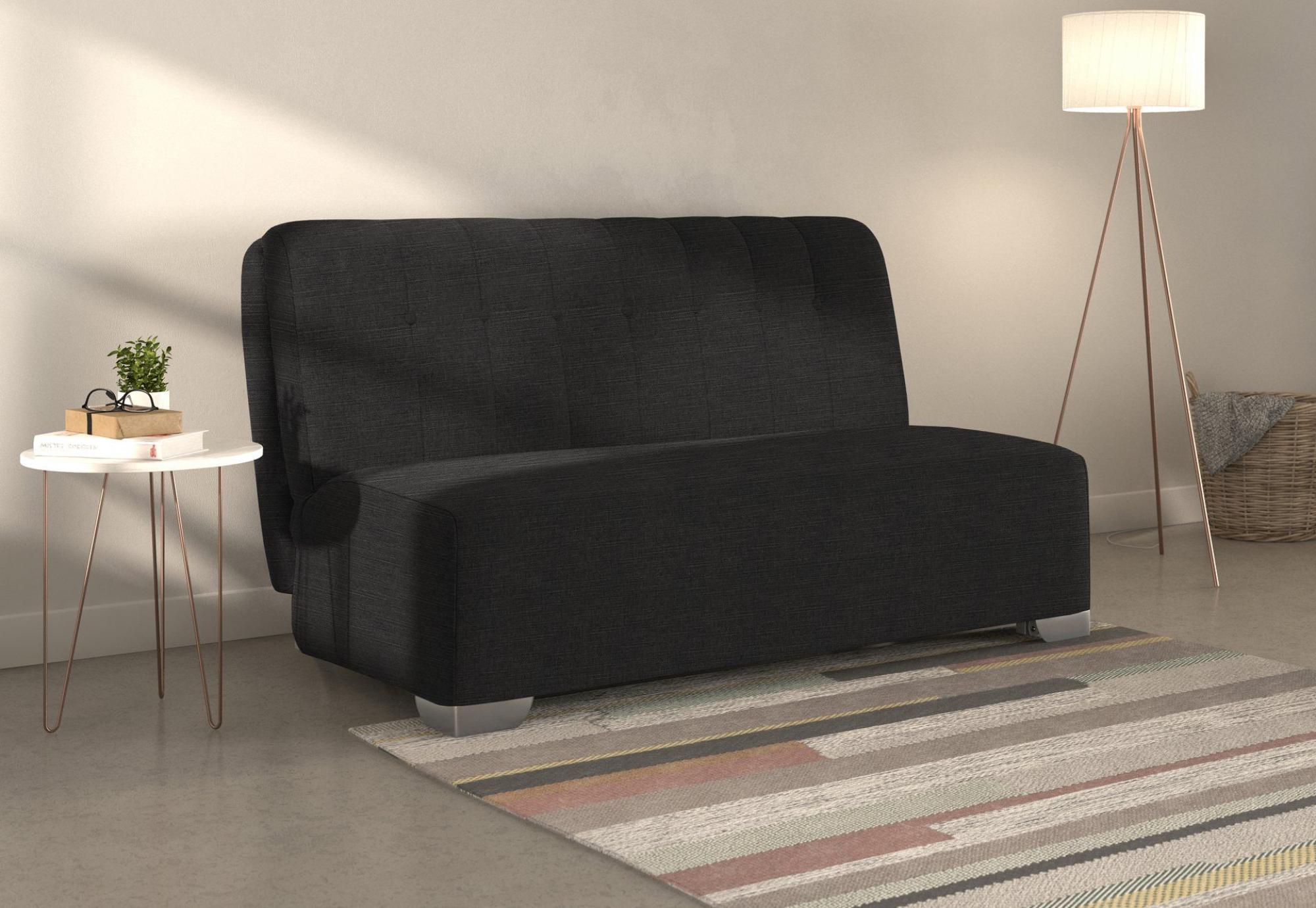 Product photograph of Jude Charcoal Dalton 2 Seater Fabric Pull Out Sofa Bed from Choice Furniture Superstore.