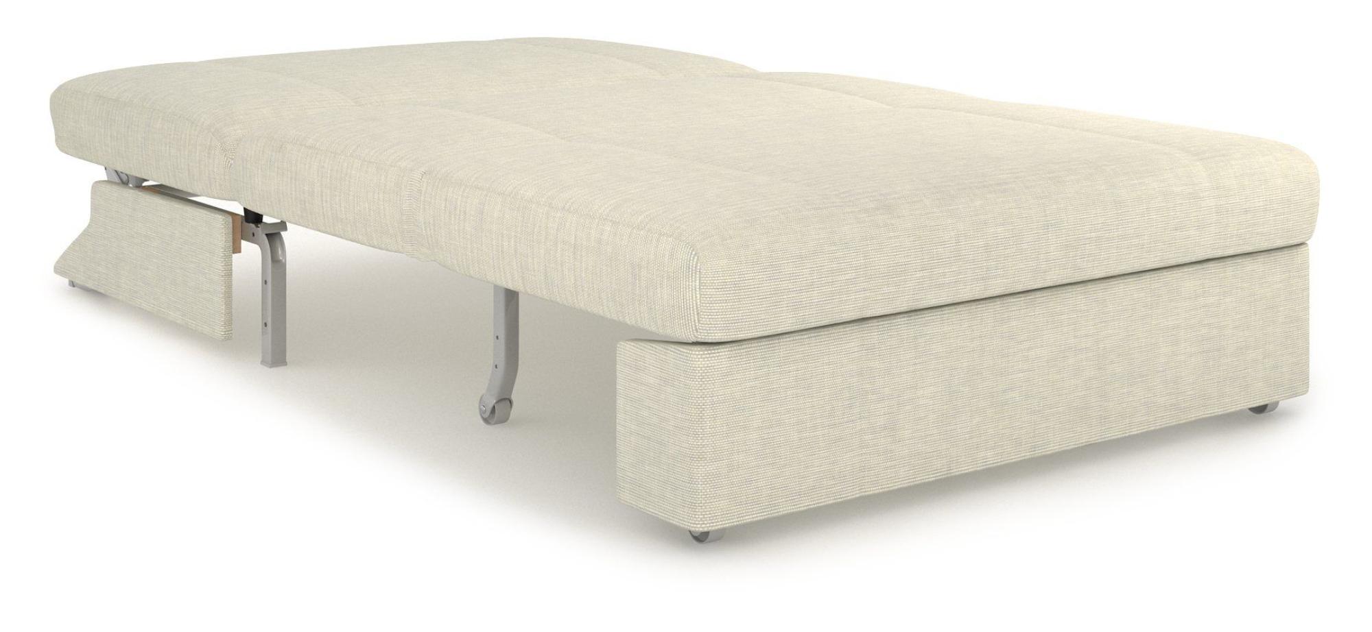 Product photograph of Redford Cream Piero Spring 2 Seater Fabric Pull Out Sofa Bed from Choice Furniture Superstore.