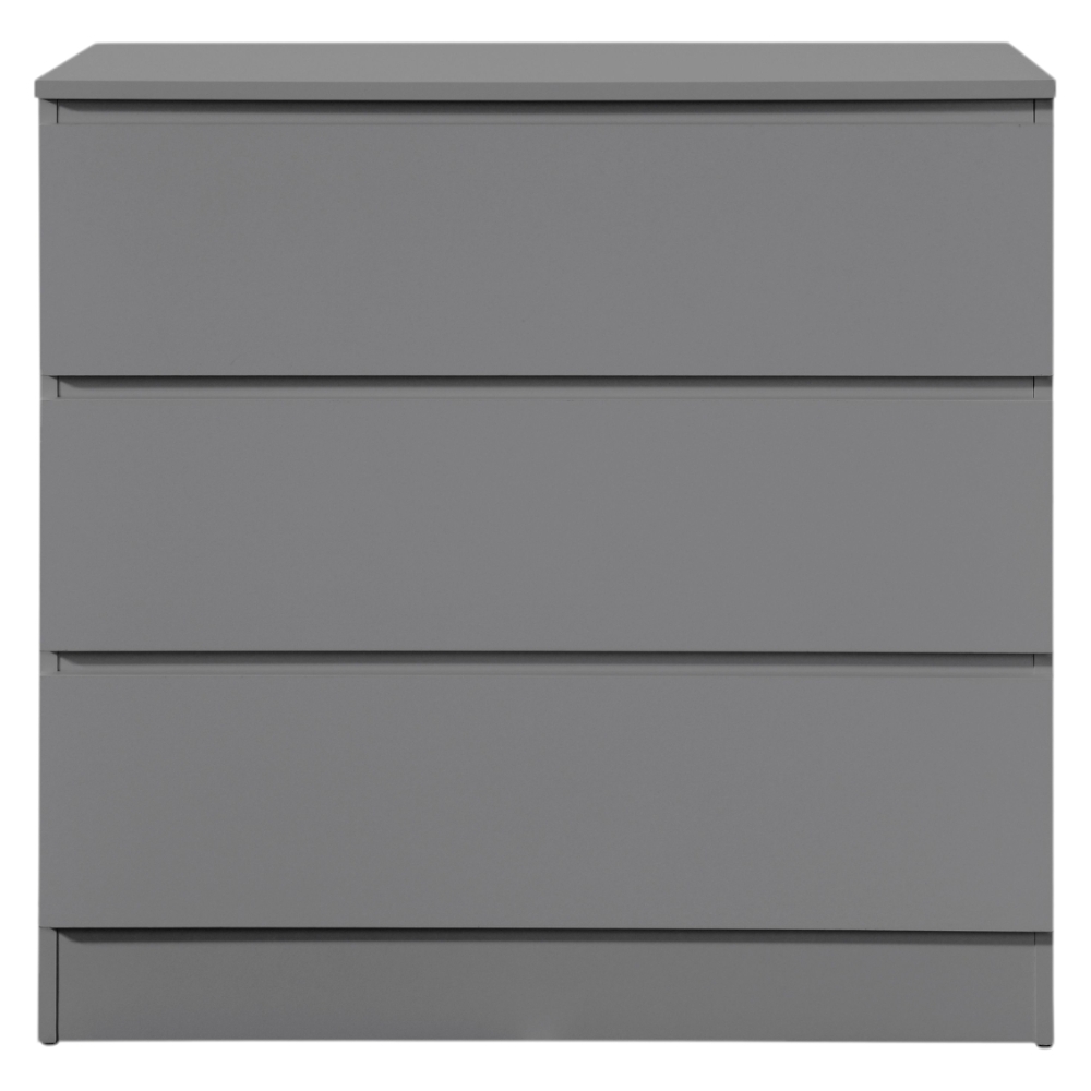 Product photograph of Birlea Oslo Grey 3 Drawer Chest from Choice Furniture Superstore.