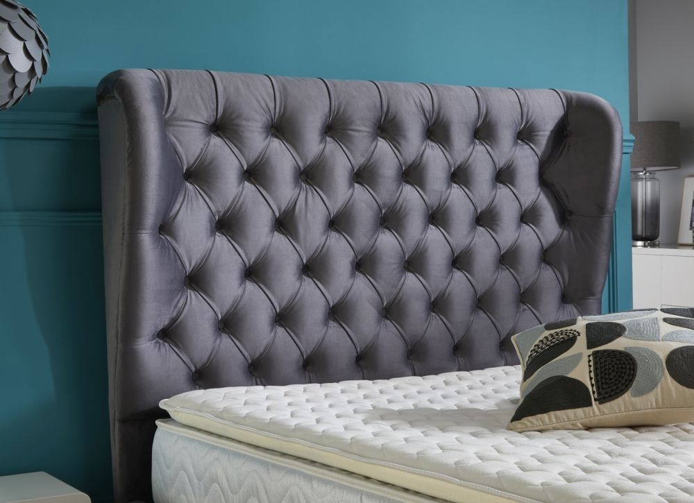 Product photograph of Hyder Olivia Fabric Bed from Choice Furniture Superstore.