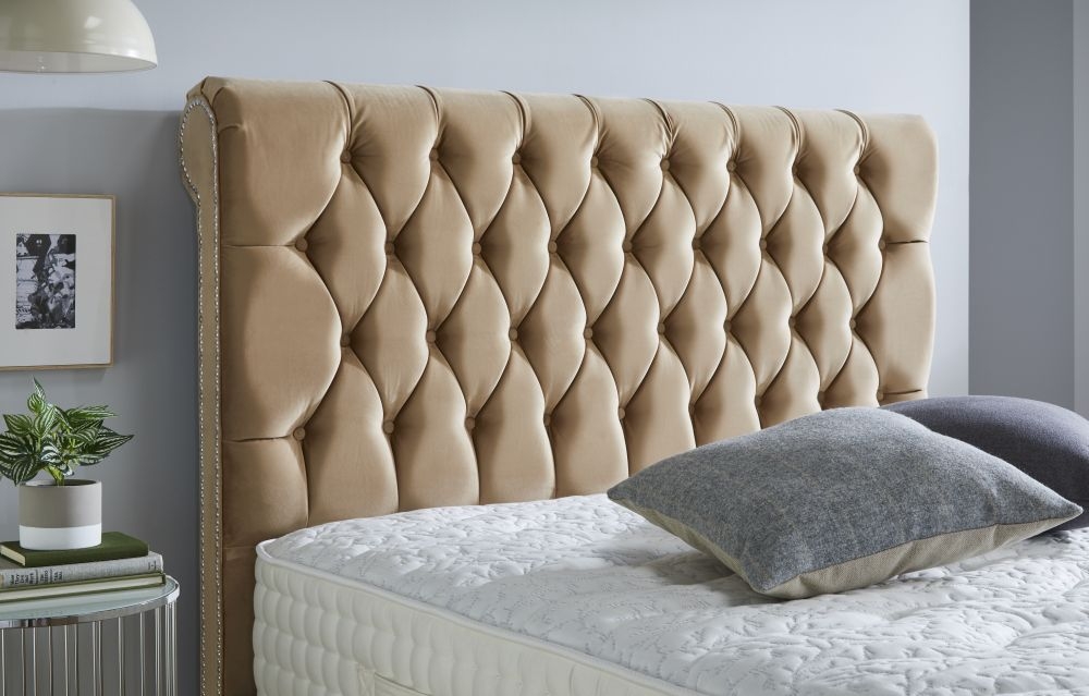 Product photograph of Hyder Buckingham Fabric Bed from Choice Furniture Superstore.