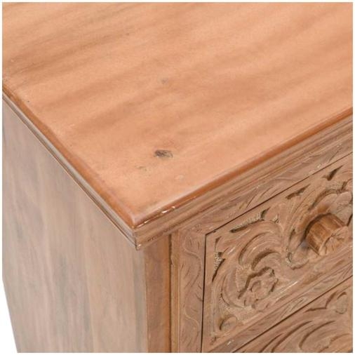 Product photograph of Artwork Brown Mango Wood 4 Drawer Chest from Choice Furniture Superstore.