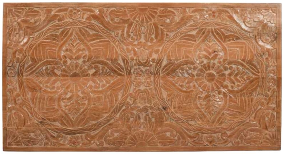 Product photograph of Carved Mango Wood Headboard from Choice Furniture Superstore.