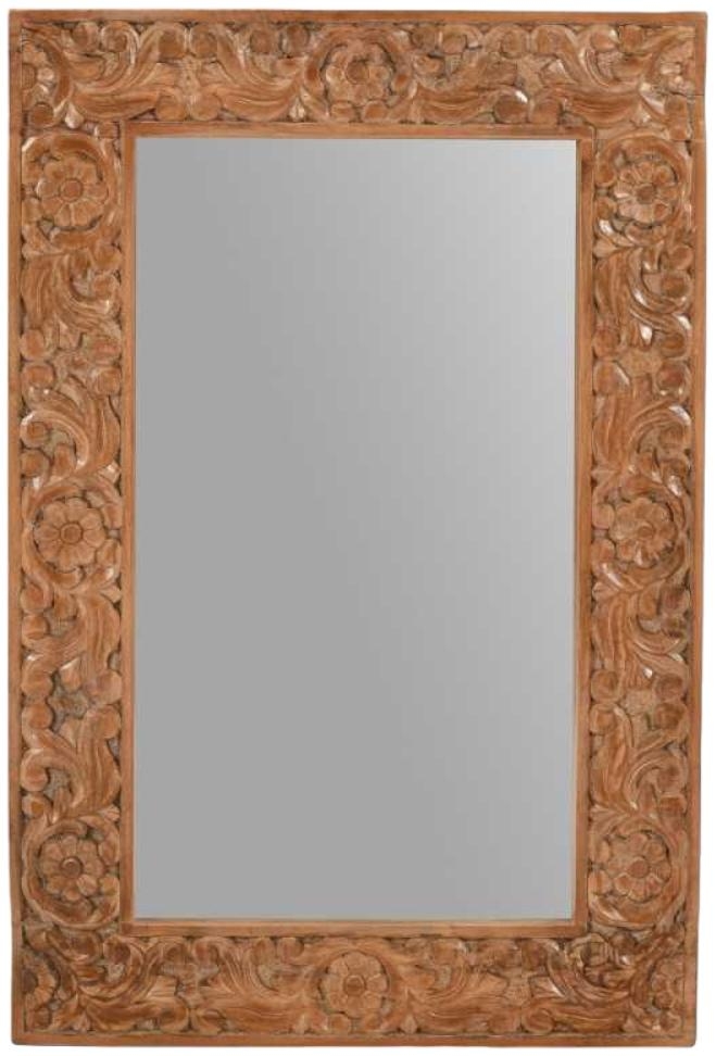 Product photograph of Artwork Brown Mango Wood Mirror from Choice Furniture Superstore.