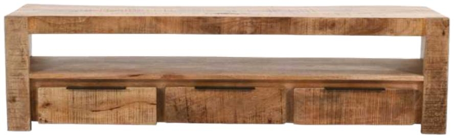 Product photograph of Dispur Solid Mango Wood 150cm Tv Unit from Choice Furniture Superstore.