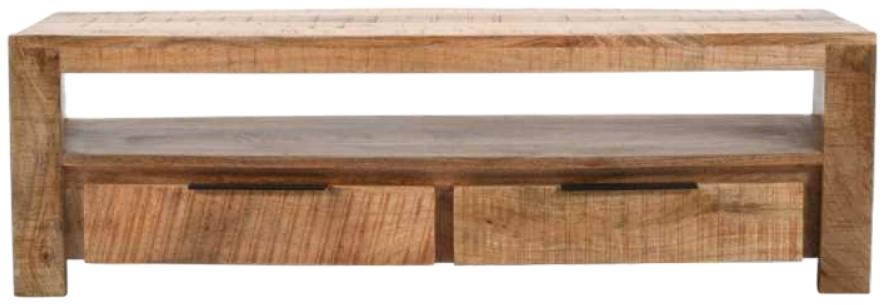 Product photograph of Dispur Solid Mango Wood 130cm Tv Unit from Choice Furniture Superstore.