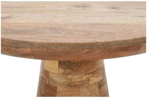 Product photograph of Dispur Solid Mango Wood Round Coffee Table from Choice Furniture Superstore.