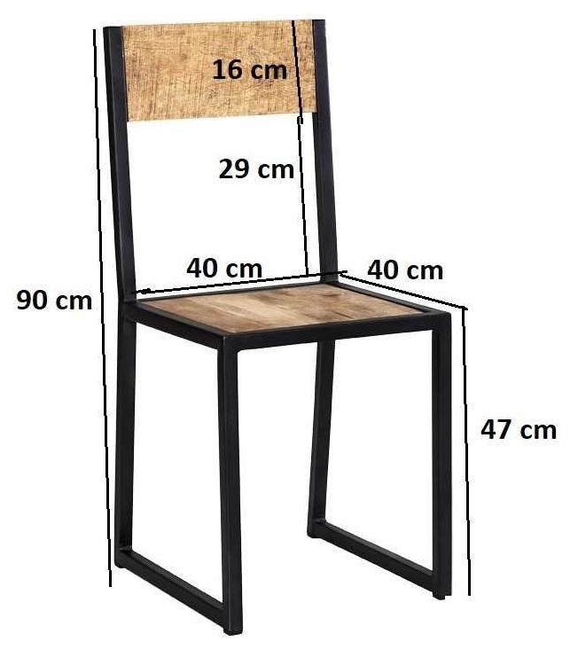 Product photograph of Set Of 2 Dispur Solid Mango Wood Dining Chair from Choice Furniture Superstore.