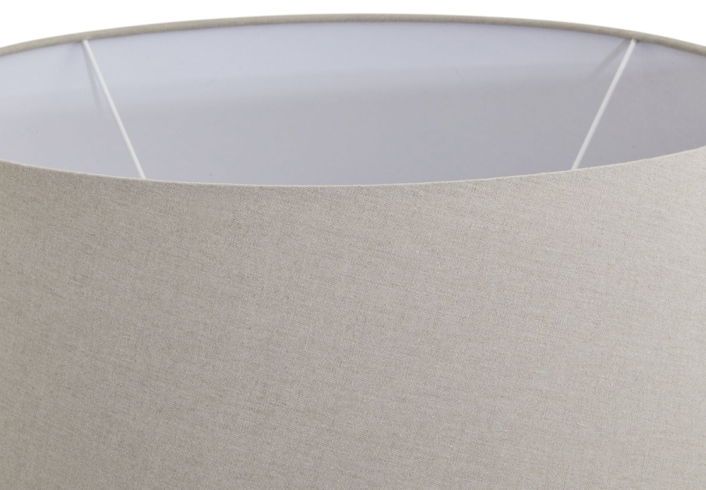 Product photograph of Hill Interiors Amalfi Grey Round Table Lamp With Linen Shade from Choice Furniture Superstore.