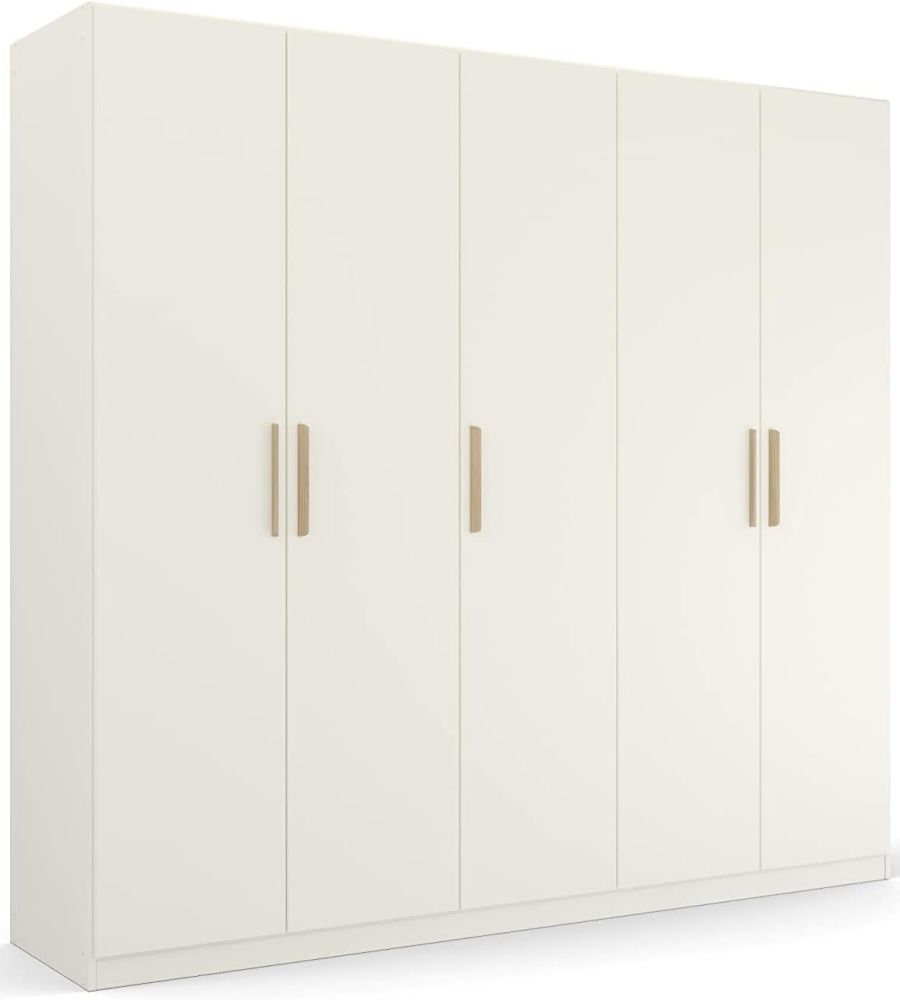 Product photograph of Skandi Quadra-spin 5 Door Wardrobe - Comes In Alpine White And Silk Grey Options from Choice Furniture Superstore.