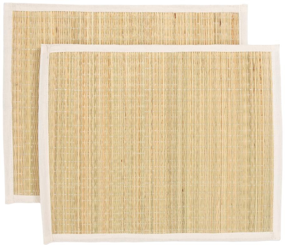 Product photograph of Spey Dry Grass Cotton Table Placemat from Choice Furniture Superstore.