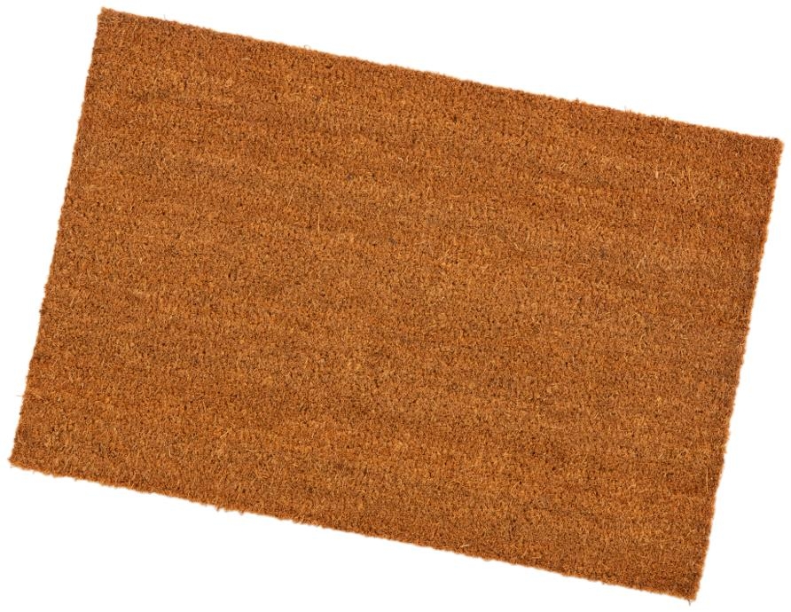 Product photograph of Astley Plain Natural Pvc Backed Coir Doormat - 40cm X 60cm from Choice Furniture Superstore.